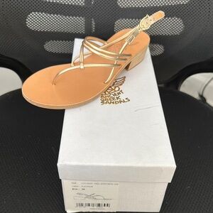 Ancient Greek Sandals in Platinum